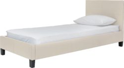 HOME Constance Single Bed Frame - Latte